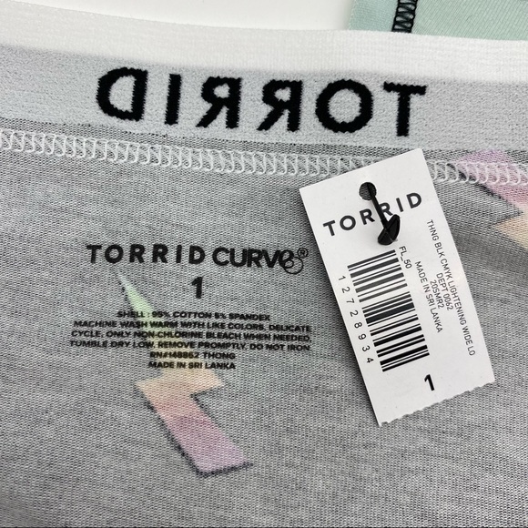 Torrid Women’s Plus Size Thong Panties Set of 2 Size 1X - Picture 2 of 7